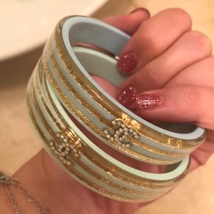 Blue and Gold Bangle